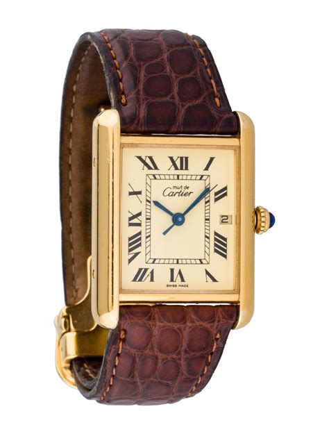 cartier tank watches men|used men's cartier tank watches.